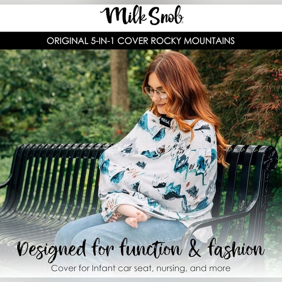 Milk Snob Original 5-in-1 Cover - Added Privacy for Breastfeeding, Baby Car Seat - Picture 2 of 6